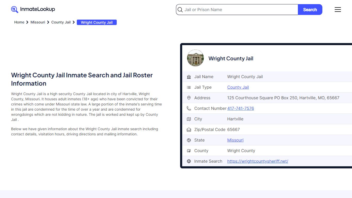 Wright County Jail Inmate Search and Jail Roster Information